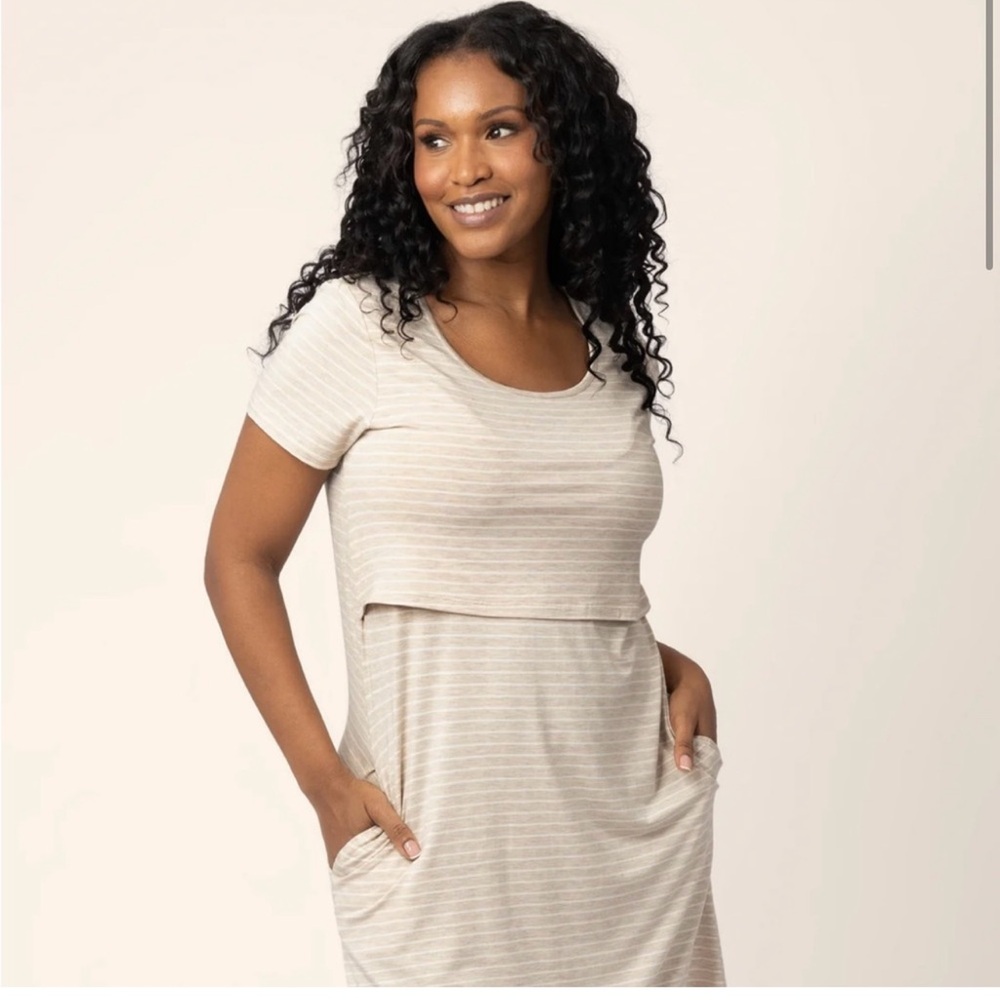 BRAND NEW WITH TAGS! Kindred Bravely Eleanora Bamboo Maternity & Nursing Dress